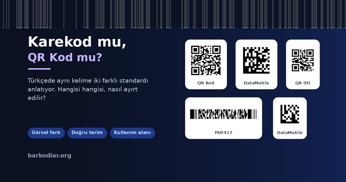 Karekod mu, QR Kod mu? Türkçedeki Kavram Karmaşası