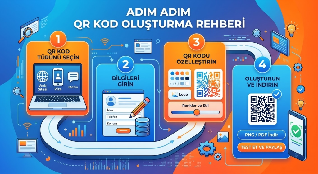 QR Kod Nasıl Oluşturulur? — Adım Adım Rehber
